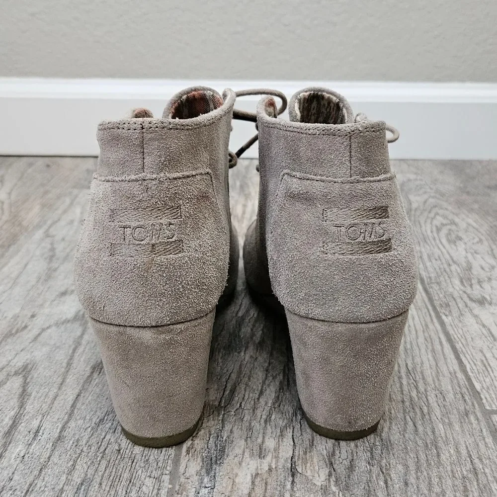 Toms Kala Suede Wedge Ankle Boots